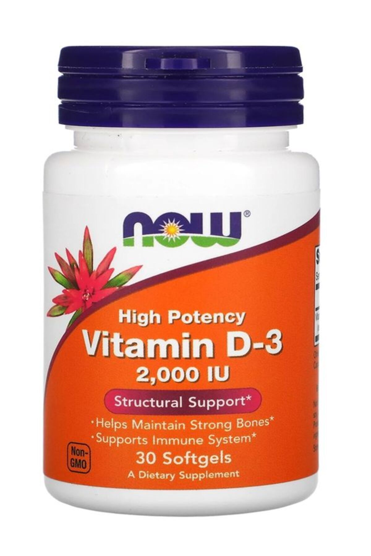 Now Foods, Vitamin D3, 50 mcg (2,000 IU), 30 Softgels