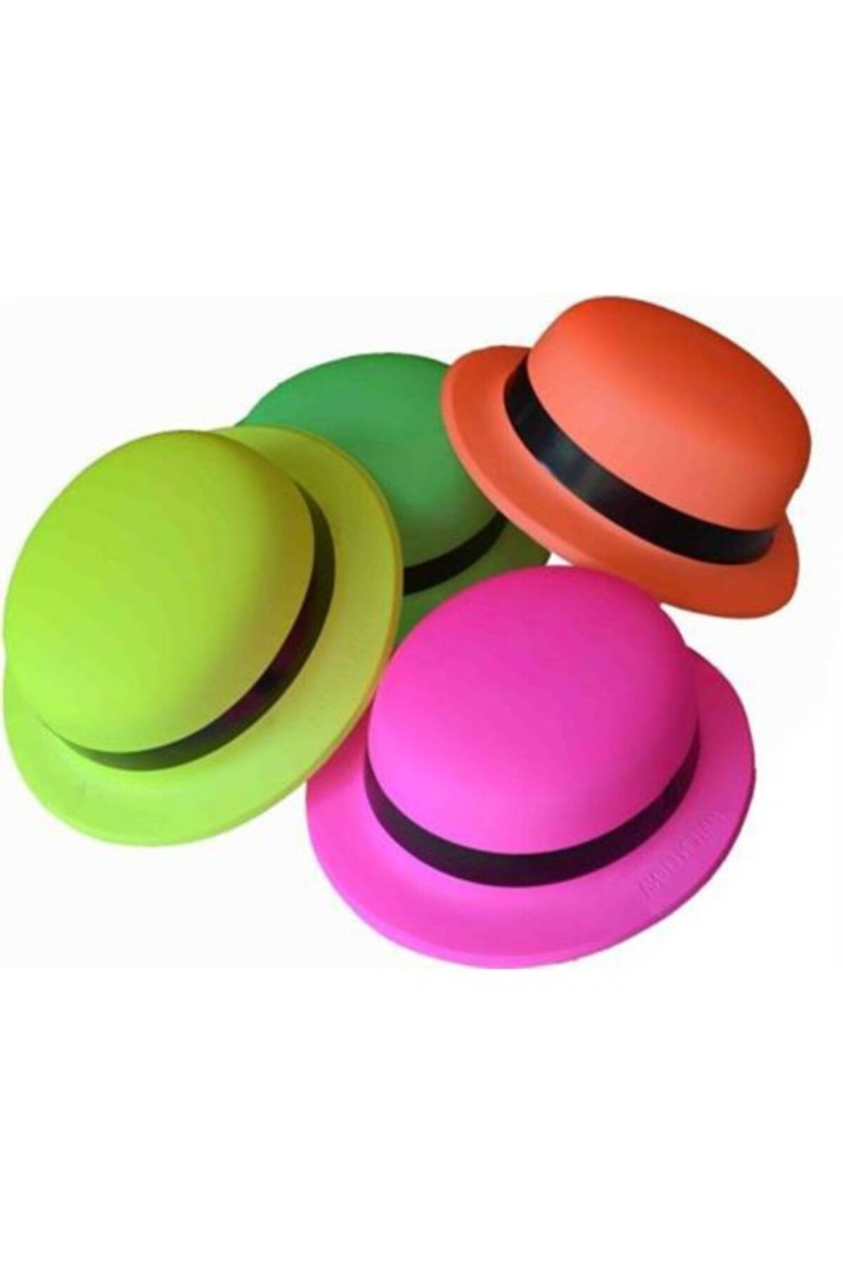 Lucest Yeni Dr Neon Partisi Pembe Renk Melon Plastik Parti Şapkası Kampanyalı