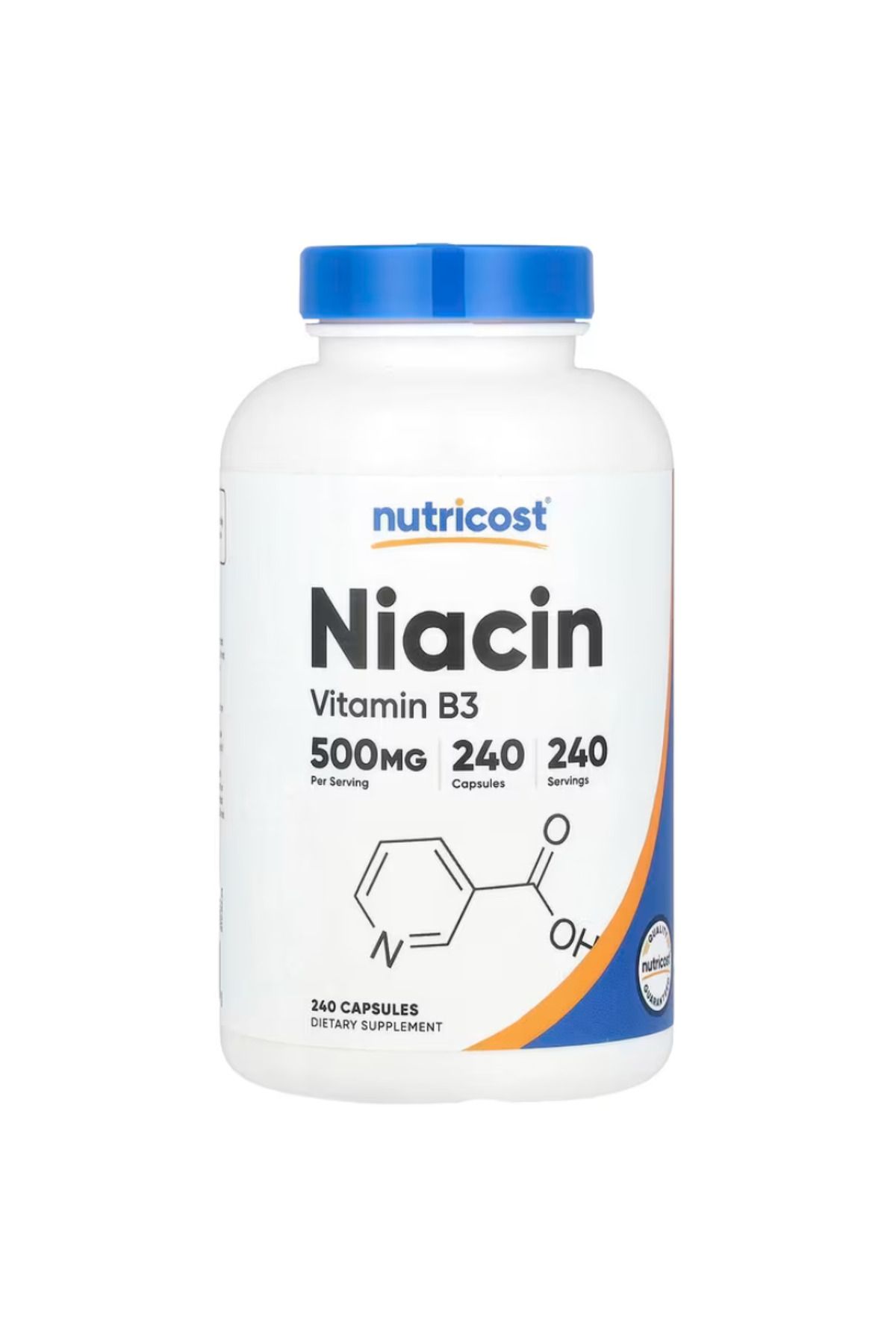 Nutricost , Niacin, 500 mg, 240 Capsules