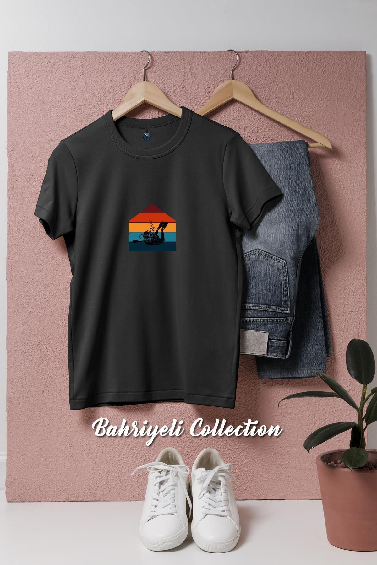 bahriyeli.jpeg Oversize Colors İn Divers Tasarımlı Unisex T-Shirt
