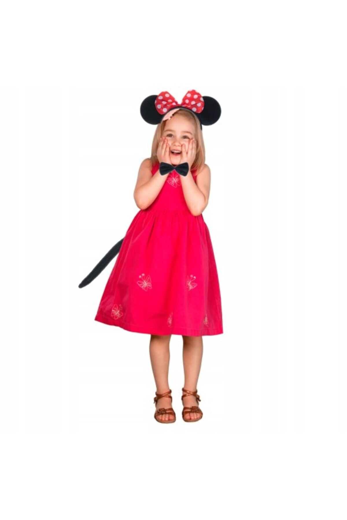 Lucest Yeni Dr Minnie Mouse Kostüm Seti Kuyruk Papyon Gösteri Seti Kampanyalı