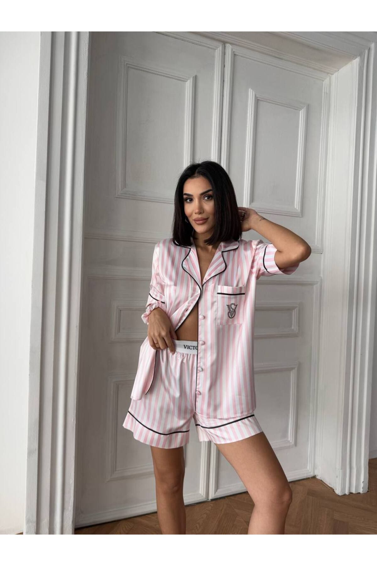 Home Saten pijama takımı
