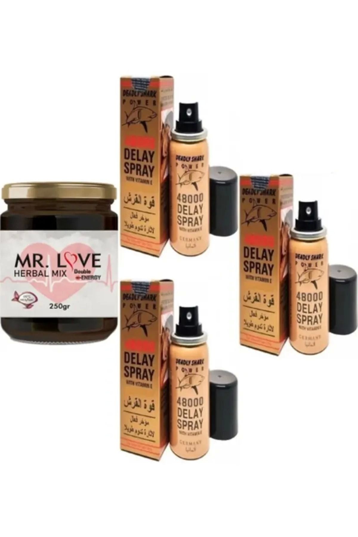 KAKTÜS JACK Mr. Love Mrlove Ginsengli 250 gr ve Spray 3 Adet