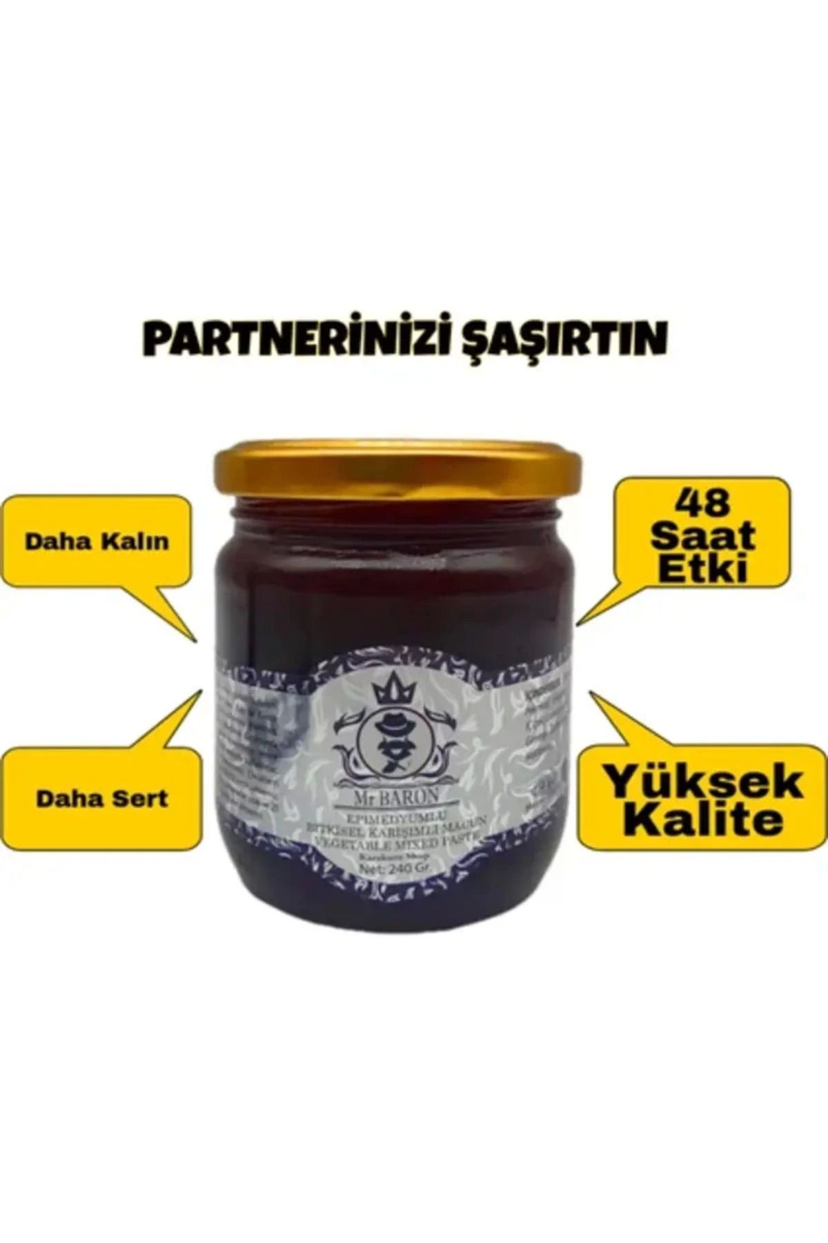 Heez Mr Baron Erkek Performans Arttırıcılı Bitkisel Kuvvet Macun 240 gr X 3 ADET