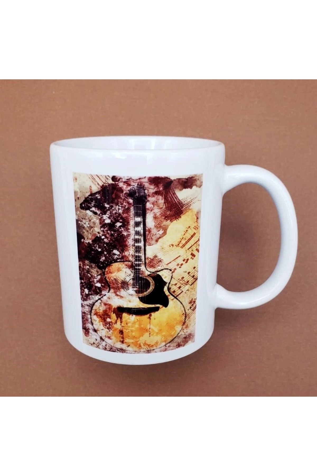 shopwave Vintage Tasaım Gita Baskılı Kupa