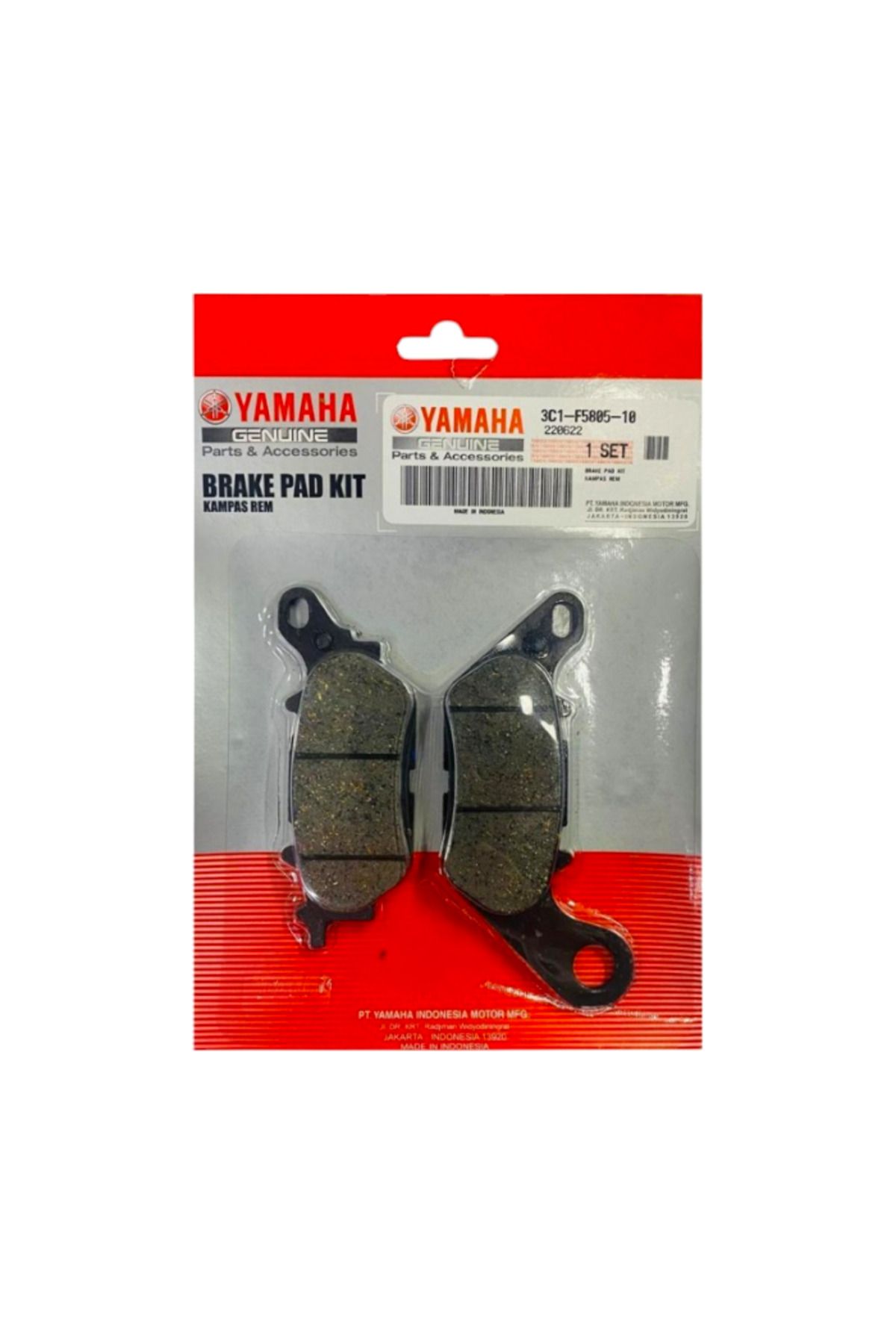Motobir Arka Fren Balatası 5D9-F5805-01 Yamaha Nmax 125 155 Delight