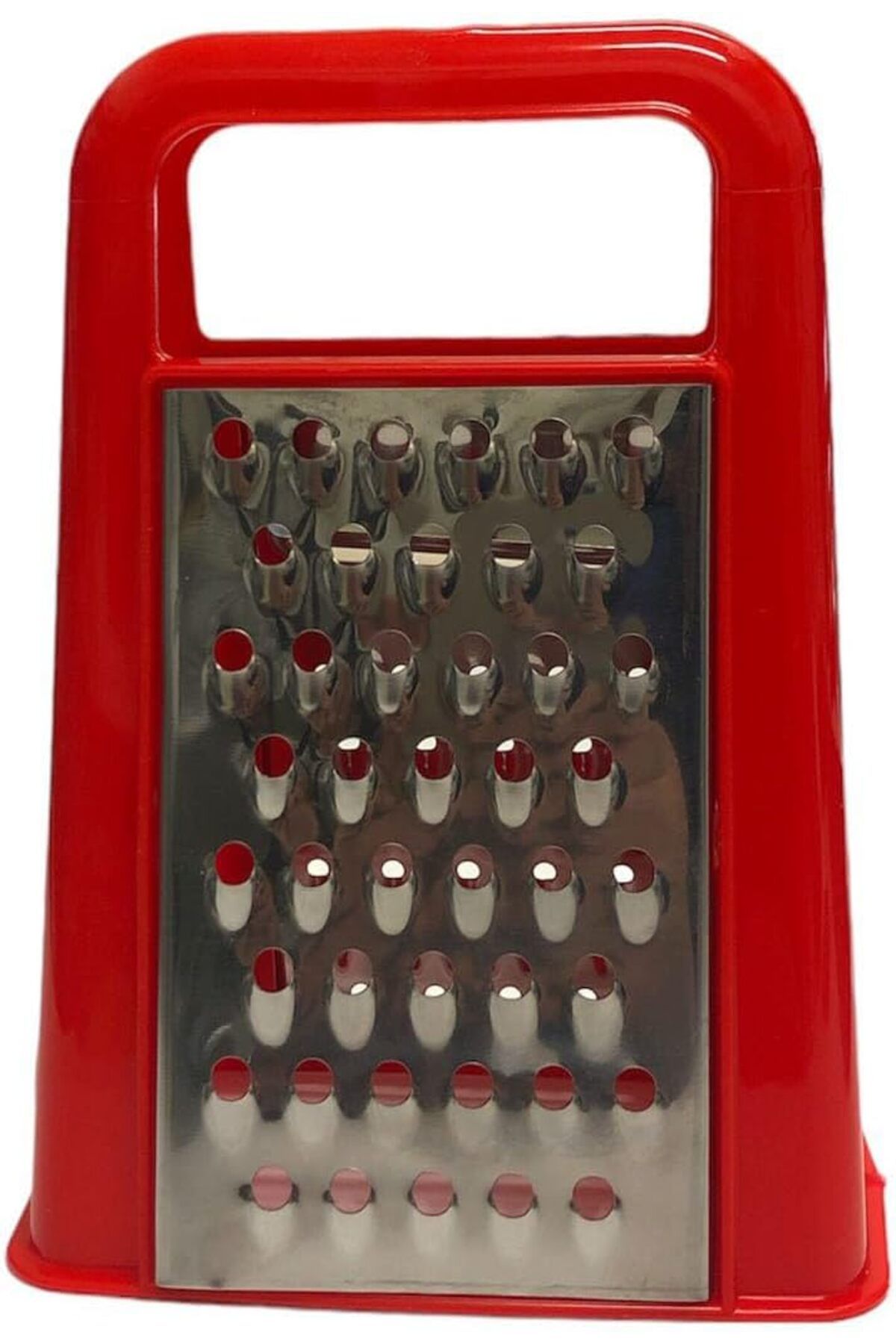 STOREMAX sellbuystore Çift Taraflı Paslanmaz Çelik Rende (Dilimleyici) (Kırmızı) 1053513