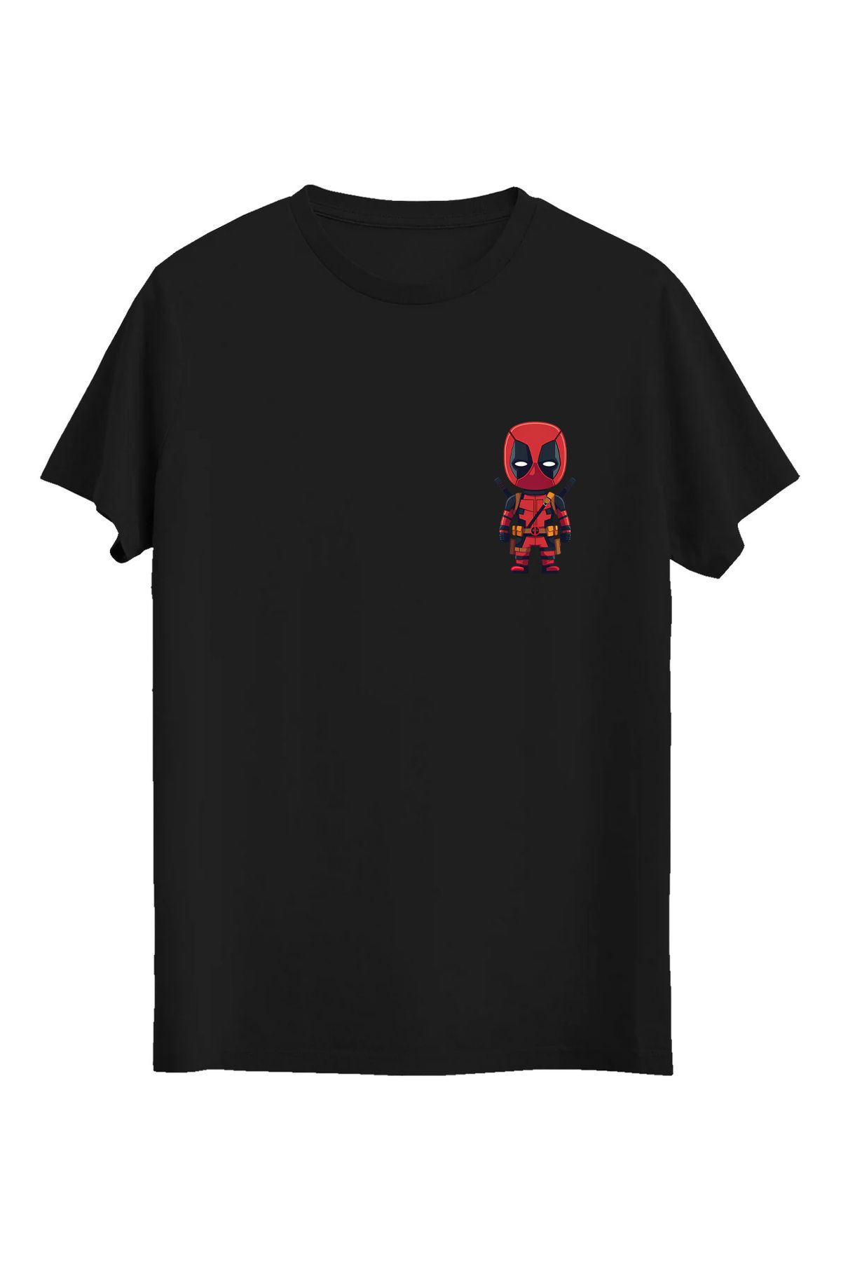 srcmarket Kırmızı Savaşçı Dead Pol Baskılı Unisex Tshirt