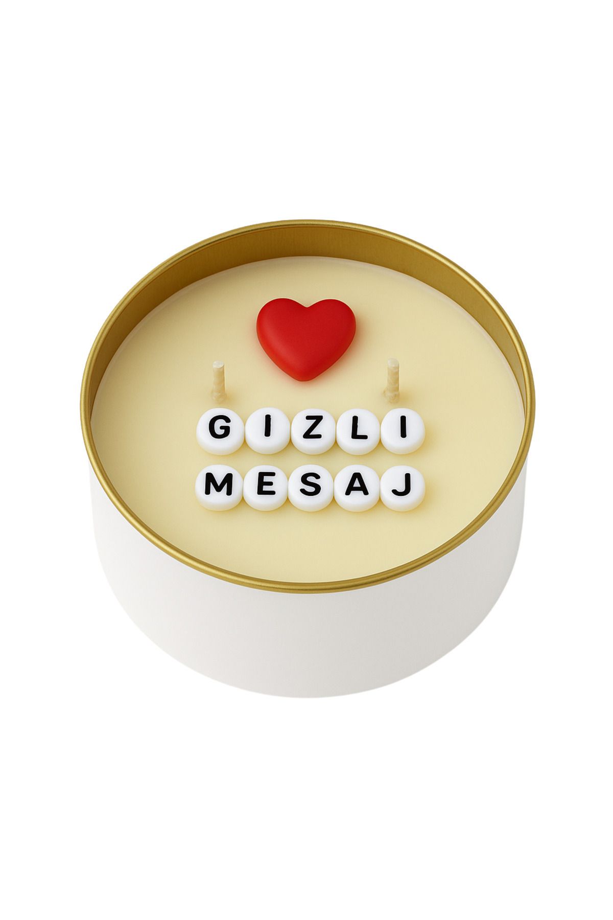 Saatistan Kişiye Özel Gizli Mesajlı Soya Mum, Yanan Anılarınıza Özel Tasarım