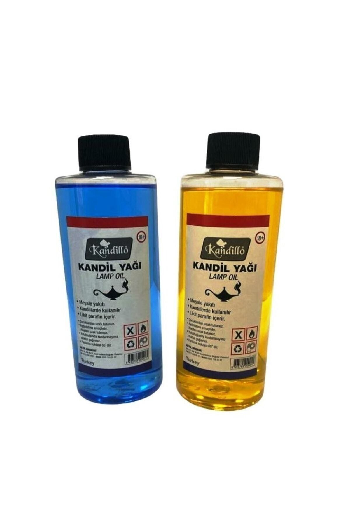 Elioure Kandil Yağı, Kokusuz, Dumansız, Iç Mekan, Gaz Lambası Yakıtı, 2'li Set, 250 ml