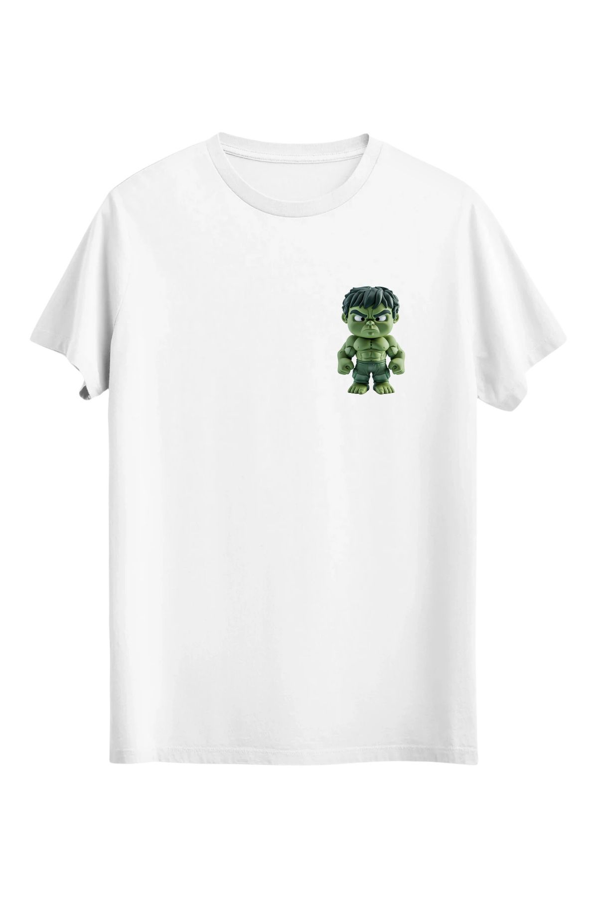 srcmarket Dünyanın En Güçlüsü Yeşil Adam Baskılı Unisex Tshirt