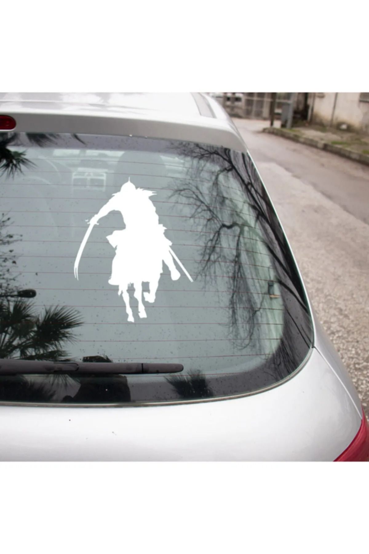 TSC Kılıç Ve At Ile Savaş Cenk Eden Asker Sticker 20cm Beyaz Renk