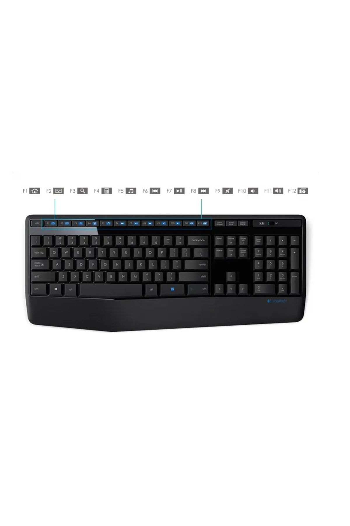 logitech-لوحة مفاتيح وماوس لاسلكية MK345 لسطح المكتب (تردد لاسلكي 2.4 جيجاهرتز) لأجهزة الكمبيوتر المحمولة/المكتبية 3
