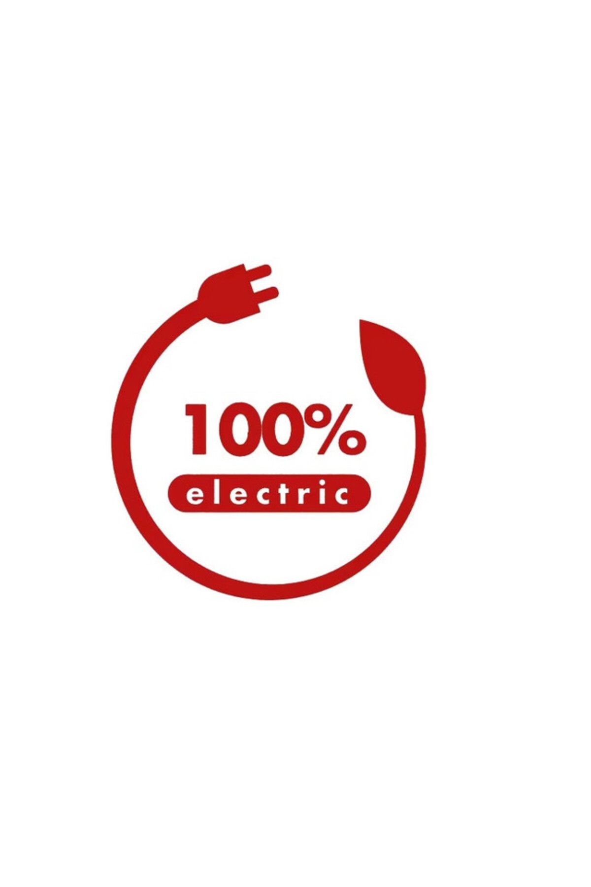 TSC Elektirikli Araç Araba Uyarı Etiketi Kırmızı Renk 13CM