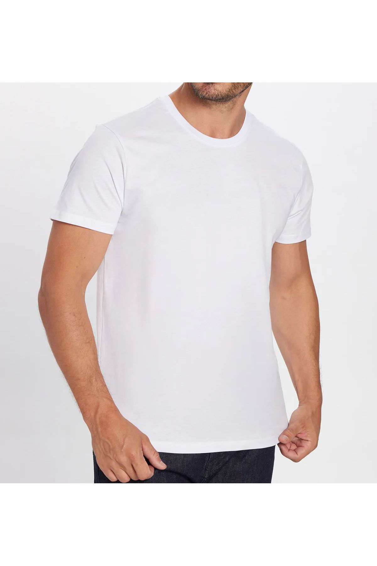 modapasaj Tişört Beyaz Unisex Erkek Kadın