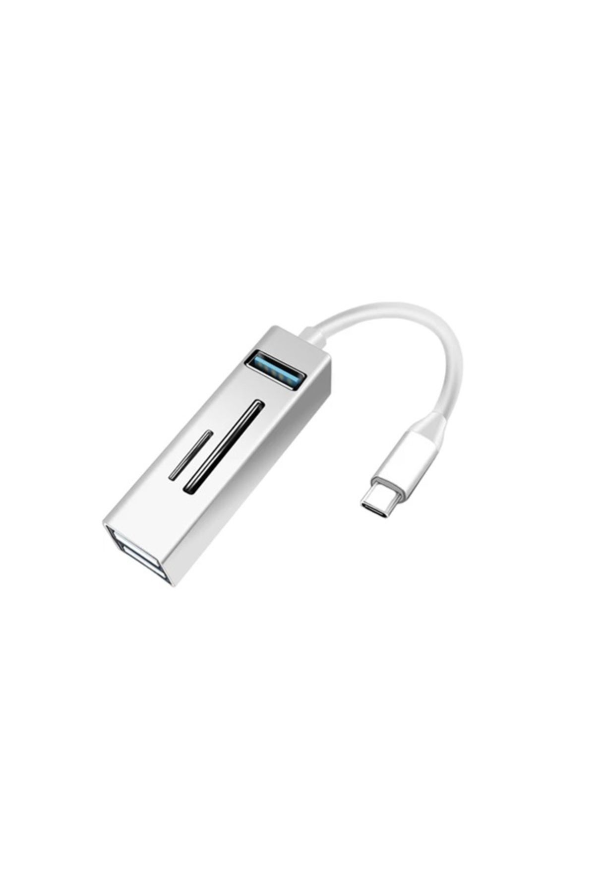 Zilevo Type-C To 3XUSB + SD + MicroSD Kart Okuyucu Çevirici Adaptör