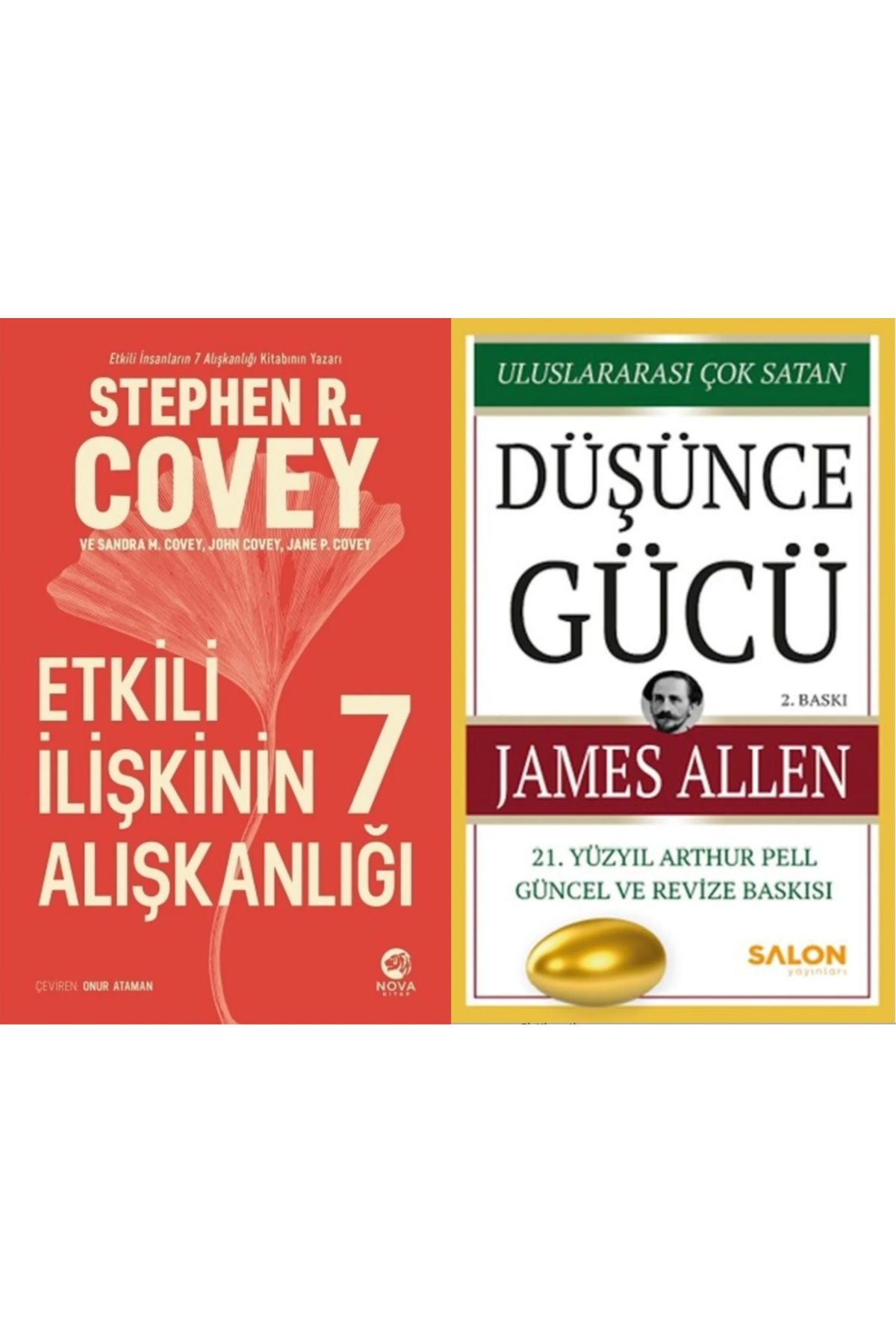 Turkuvaz Kitap Düşüncenin Gücü + Etkili İlişkinin 7 Alışkanlığı 2 Kitap Set