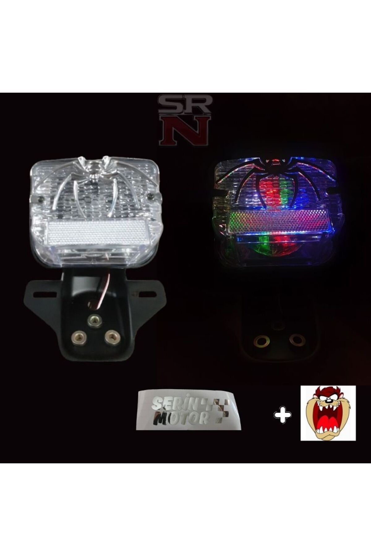 GMS Cg Çita Modifiye Döner Led Arka Stop (Sabit Yanar Fren Lambası Çalışmaz ) Hedye Tazmnya sticker SRN