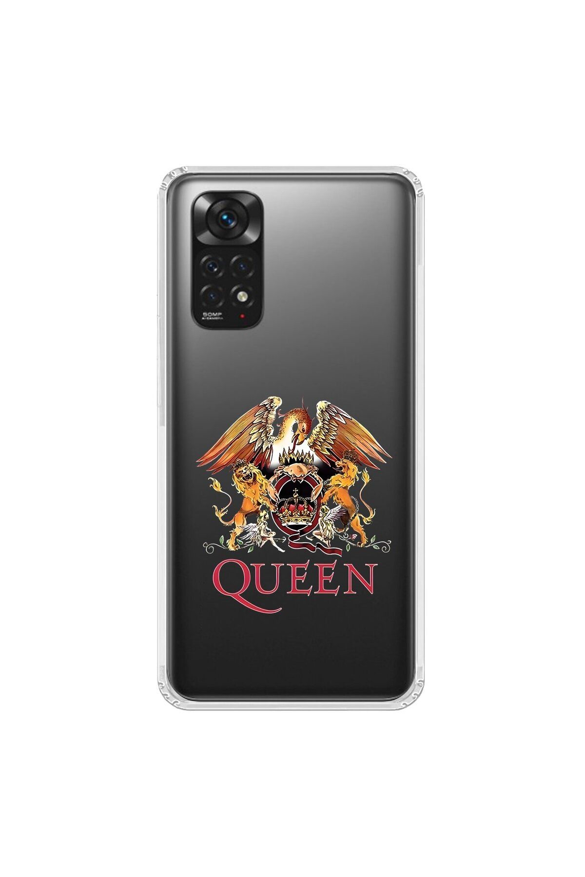 Dali Design Xiaomi Redmi Note 11 Uyumlu Şeffaf Kılıf Queen Tasarımlı