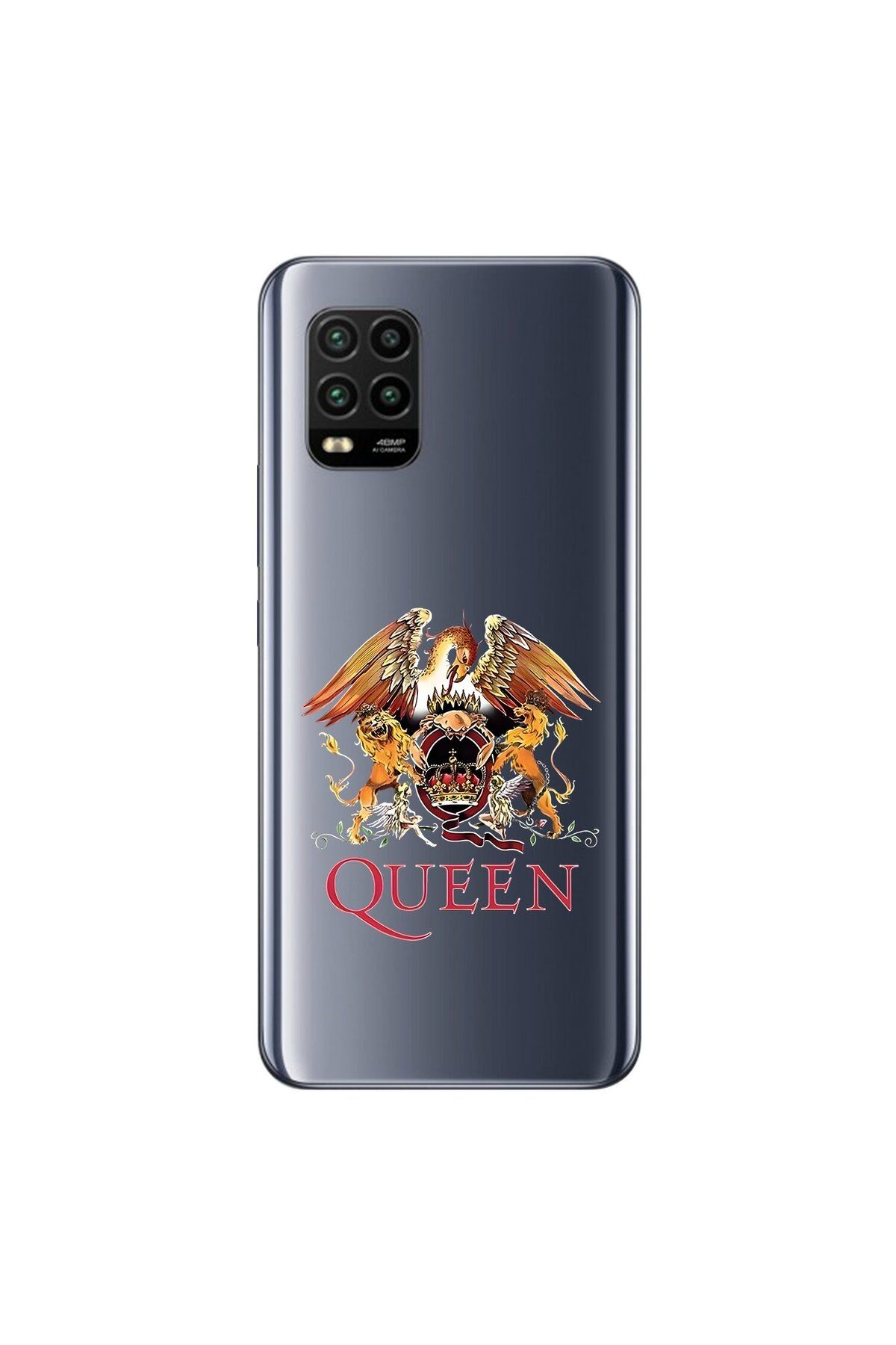 Dali Design Xiaomi Mi 10 Lite Uyumlu Şeffaf Kılıf Queen Tasarımlı