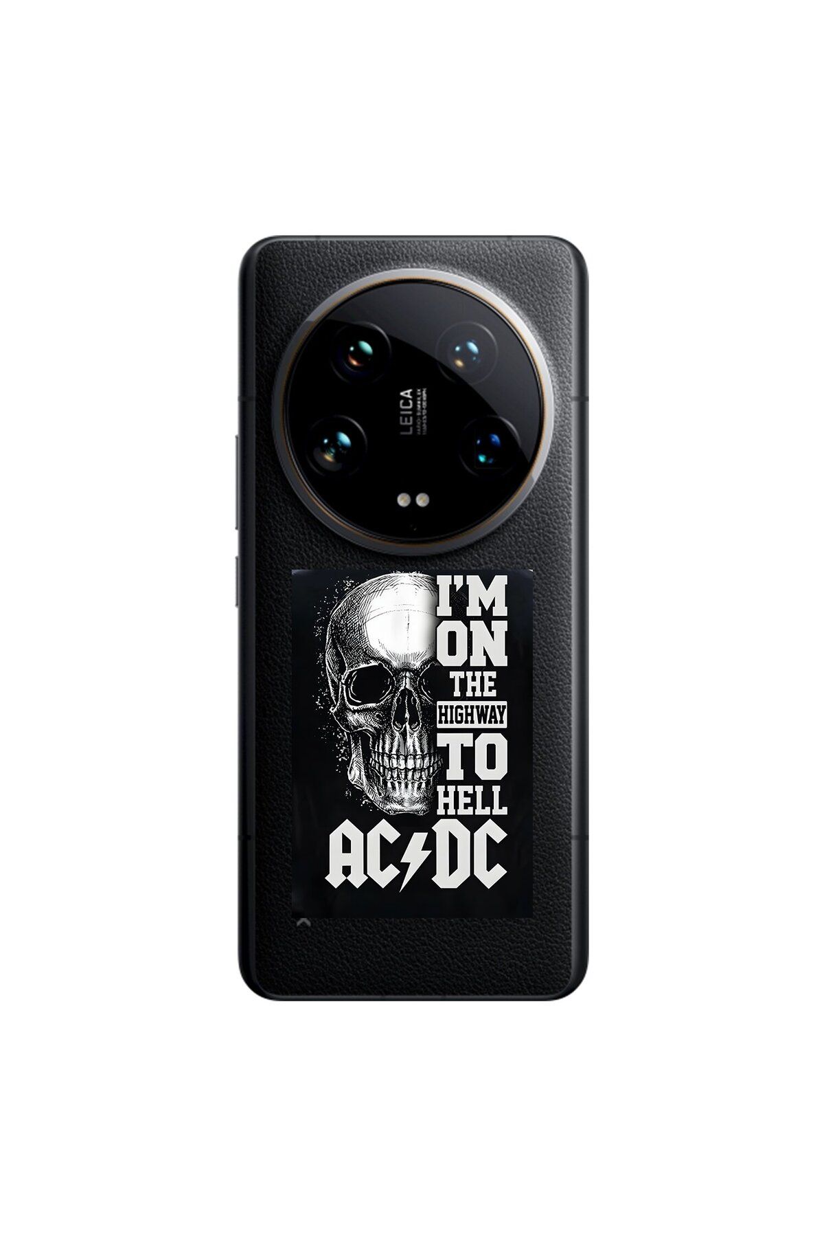 Dali Design Xiaomi Mi 14 Ultra Uyumlu Şeffaf Kılıf AC/DC Tasarımlı