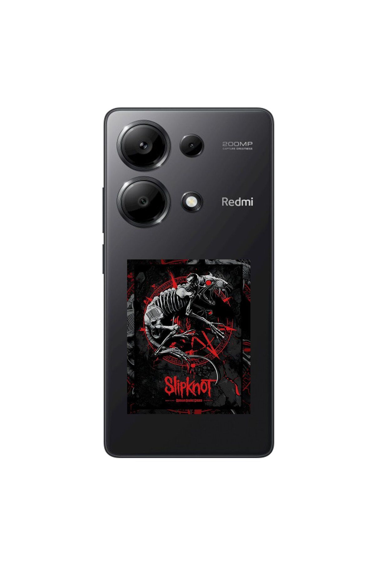 Dali Design Xiaomi Redmi Note 13 Pro Uyumlu Şeffaf Kılıf Slipknot Tasarımlı