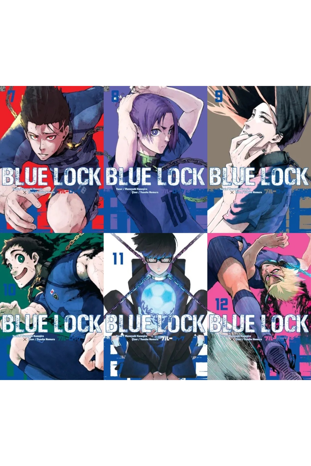 Komik Şeyler Blue Lock 7-8-9-10-11-12 manga seti (6 kitap) 1 adet