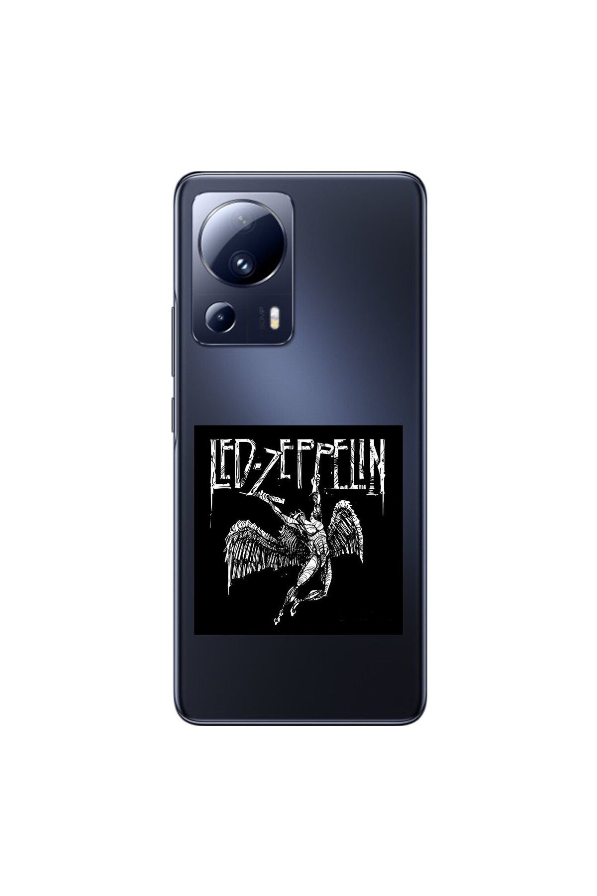 Dali Design Xiaomi Mi 13 Lite Uyumlu Şeffaf Kılıf Led Zeppelin Tasarımlı