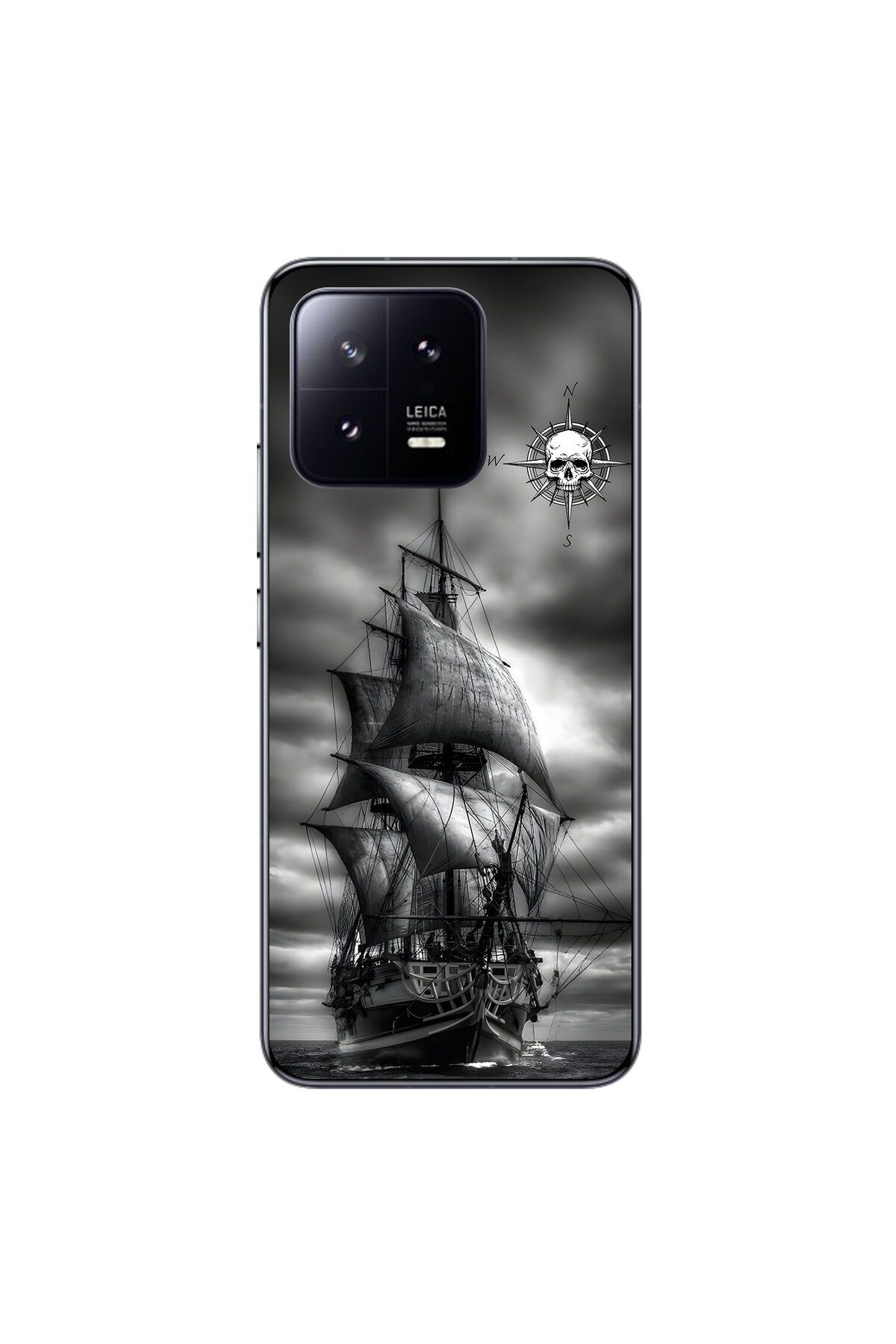 Dali Design Xiaomi Mi 13 Uyumlu Şeffaf Kılıf Pirate 2 Tasarımlı