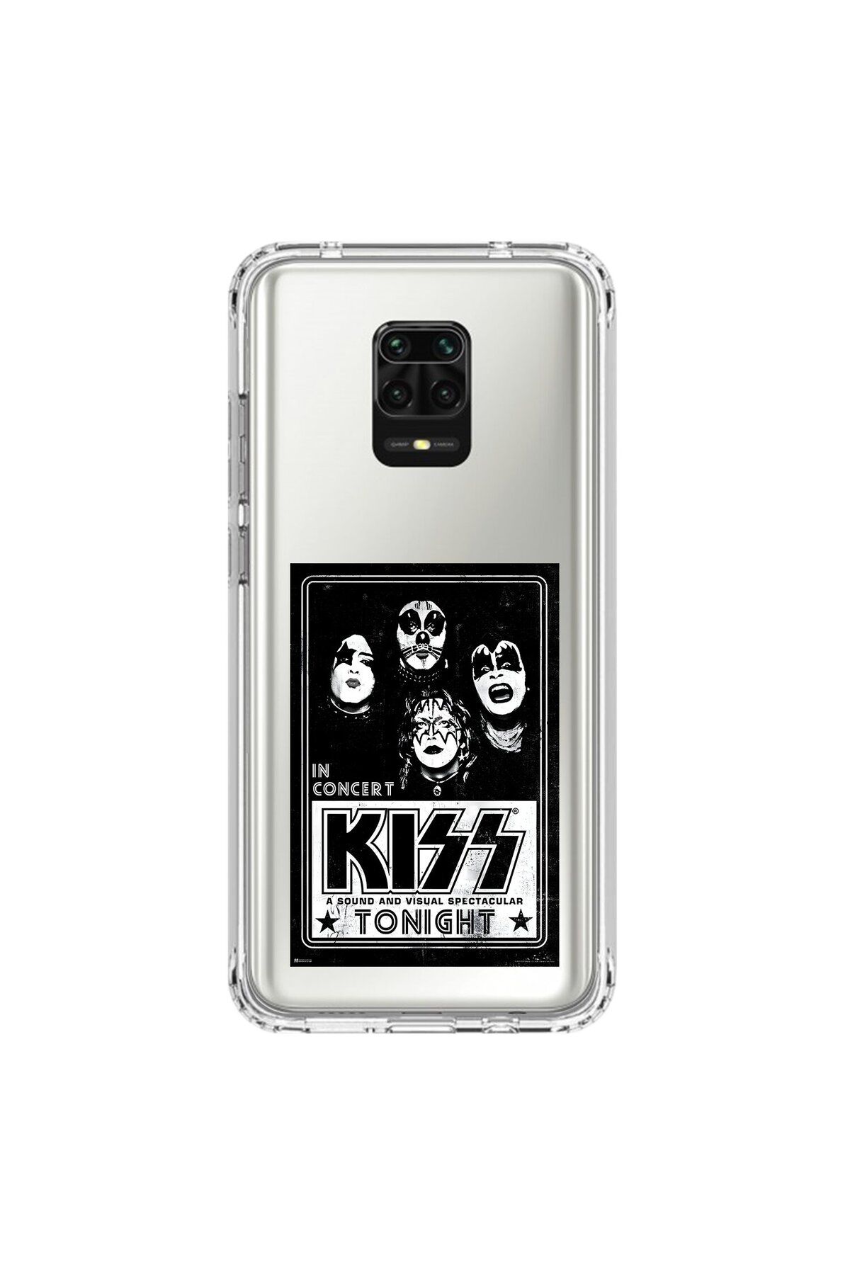 Dali Design Xiaomi Redmi Note 9 Pro Uyumlu Şeffaf Kılıf KiSS Tasarımlı