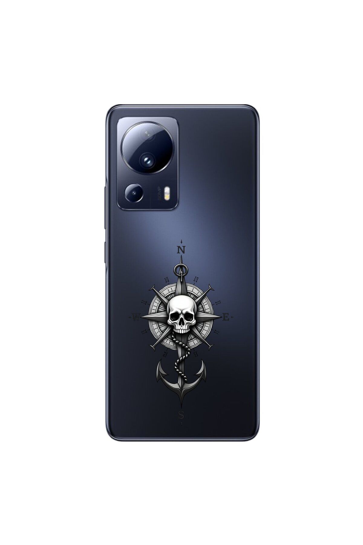 Dali Design Xiaomi Mi 13 Lite Uyumlu Şeffaf Kılıf Pirate 5 Tasarımlı