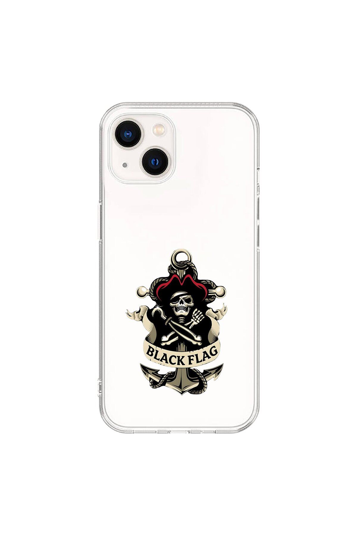 Dali Design iPhone 15 Uyumlu Şeffaf Kılıf Pirate 4 Tasarımlı