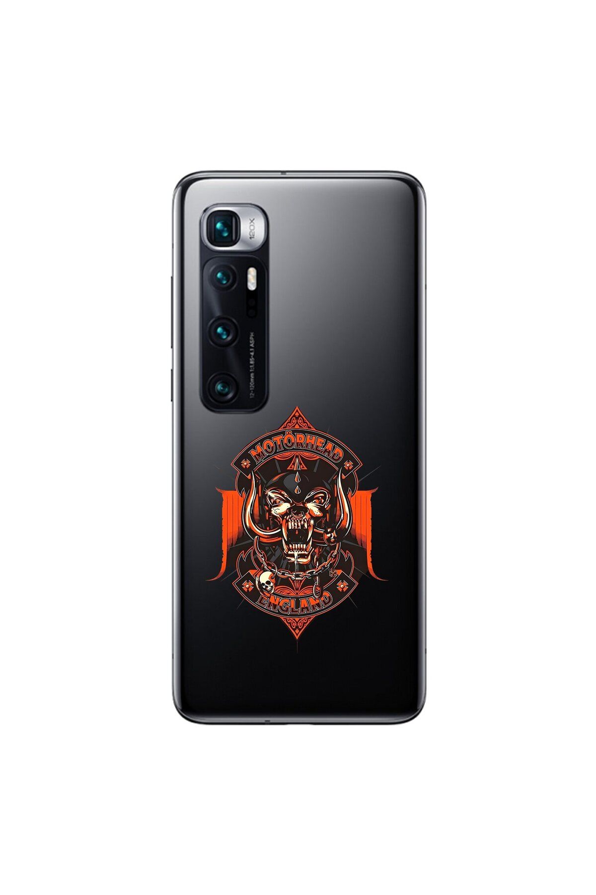 Dali Design Xiaomi Mi 10 Pro Uyumlu Şeffaf Kılıf Motörhead Tasarımlı