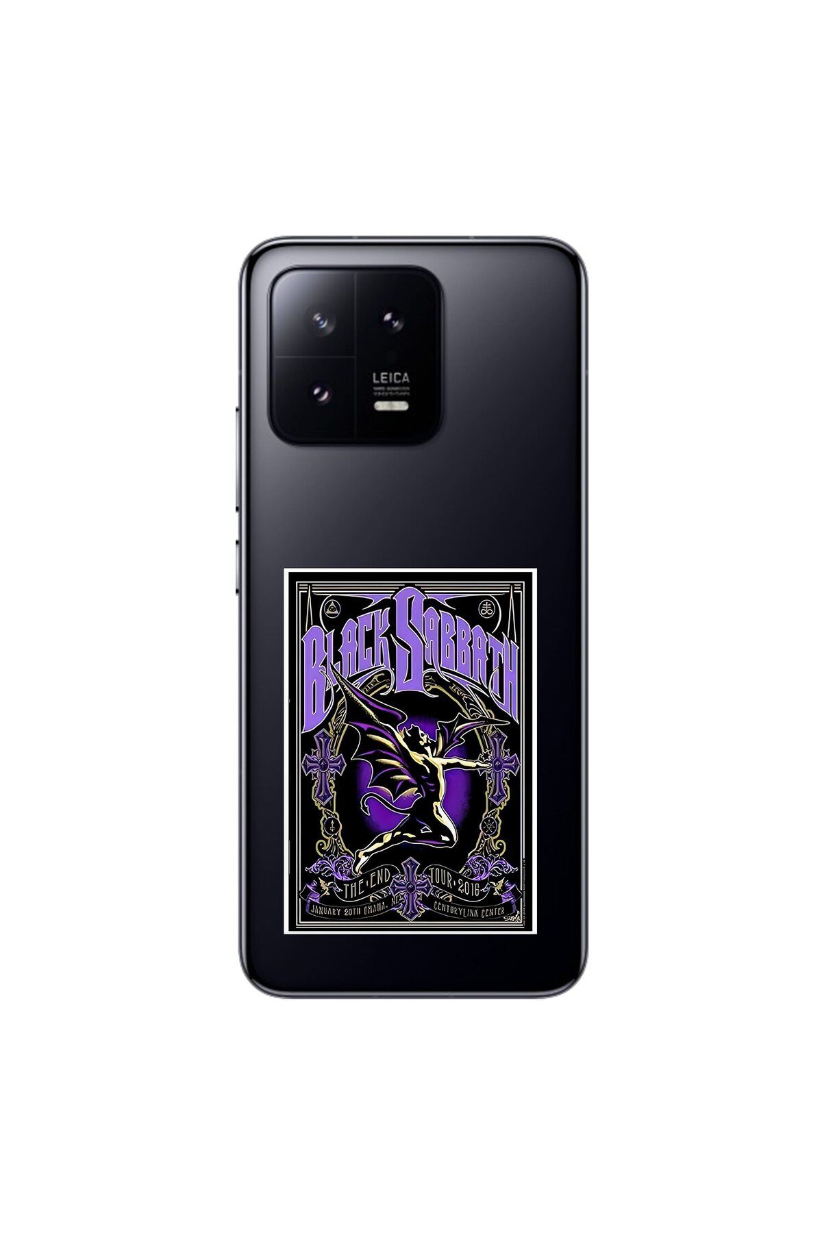 Dali Design Xiaomi Mi 13 Pro Uyumlu Şeffaf Kılıf Black Sabbath Tasarımlı