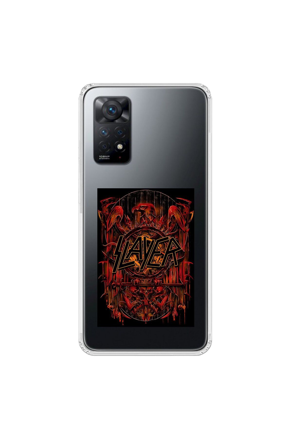 Dali Design Xiaomi Redmi Note 11 Pro Uyumlu Şeffaf Kılıf Slayer Tasarımlı