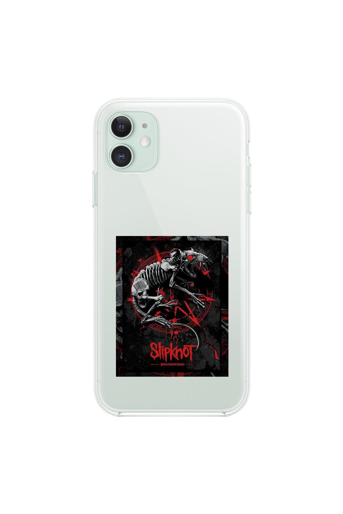 Dali Design iPhone 11 Uyumlu Şeffaf Kılıf Slipknot Tasarımlı