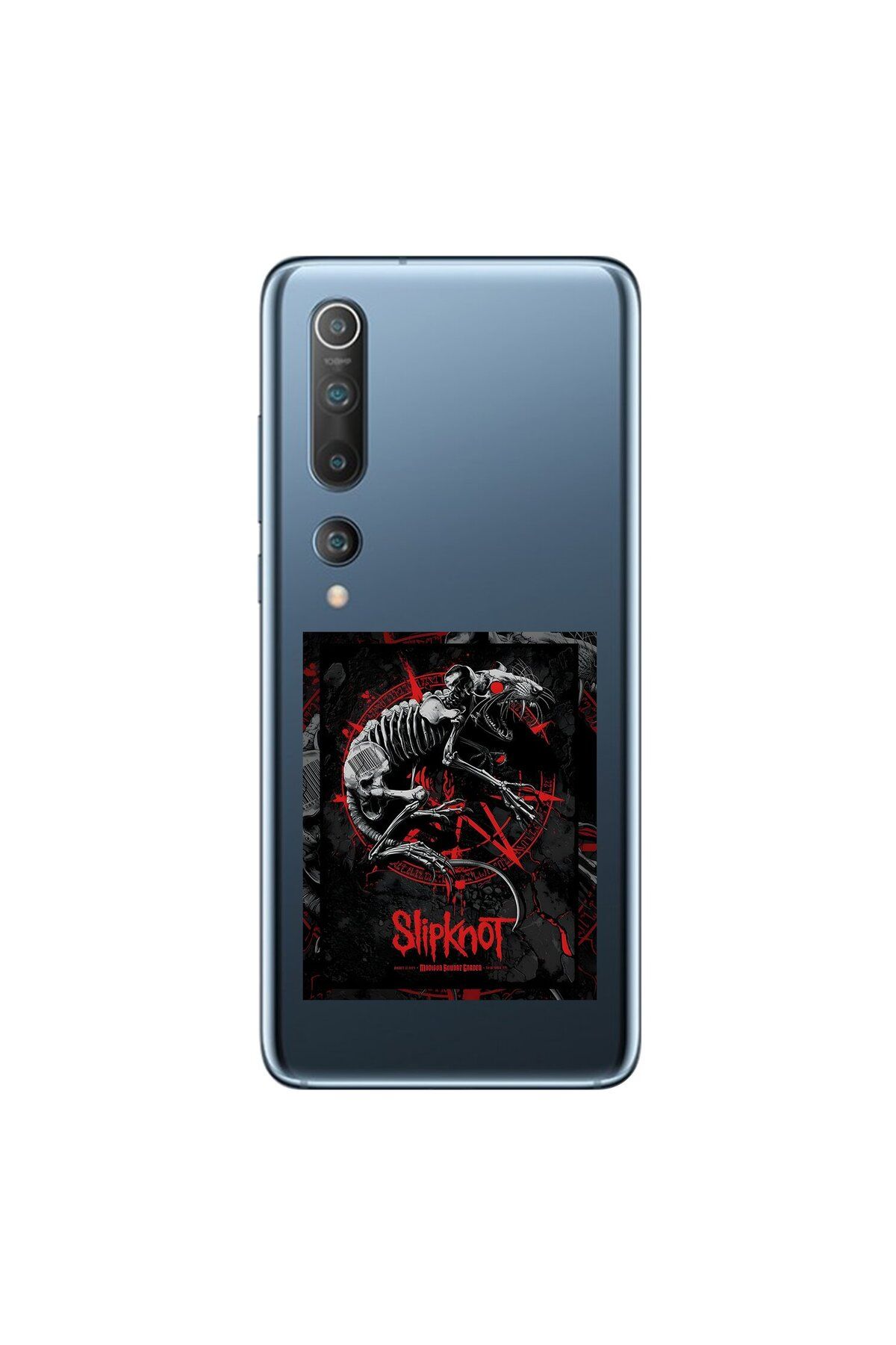 Dali Design Xiaomi Mi 10 Uyumlu Şeffaf Kılıf Slipknot Tasarımlı