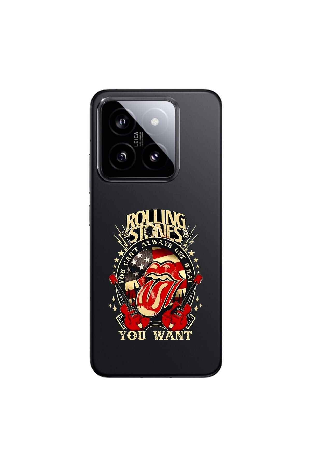 Dali Design Xiaomi Mi 14 Uyumlu Şeffaf Kılıf Rolling Stones Tasarımlı