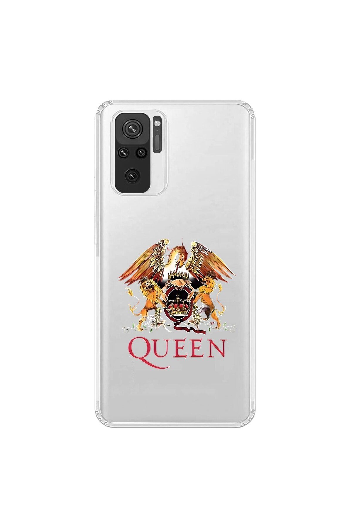 Dali Design Xiaomi Redmi Note 10 Uyumlu Şeffaf Kılıf Queen Tasarımlı