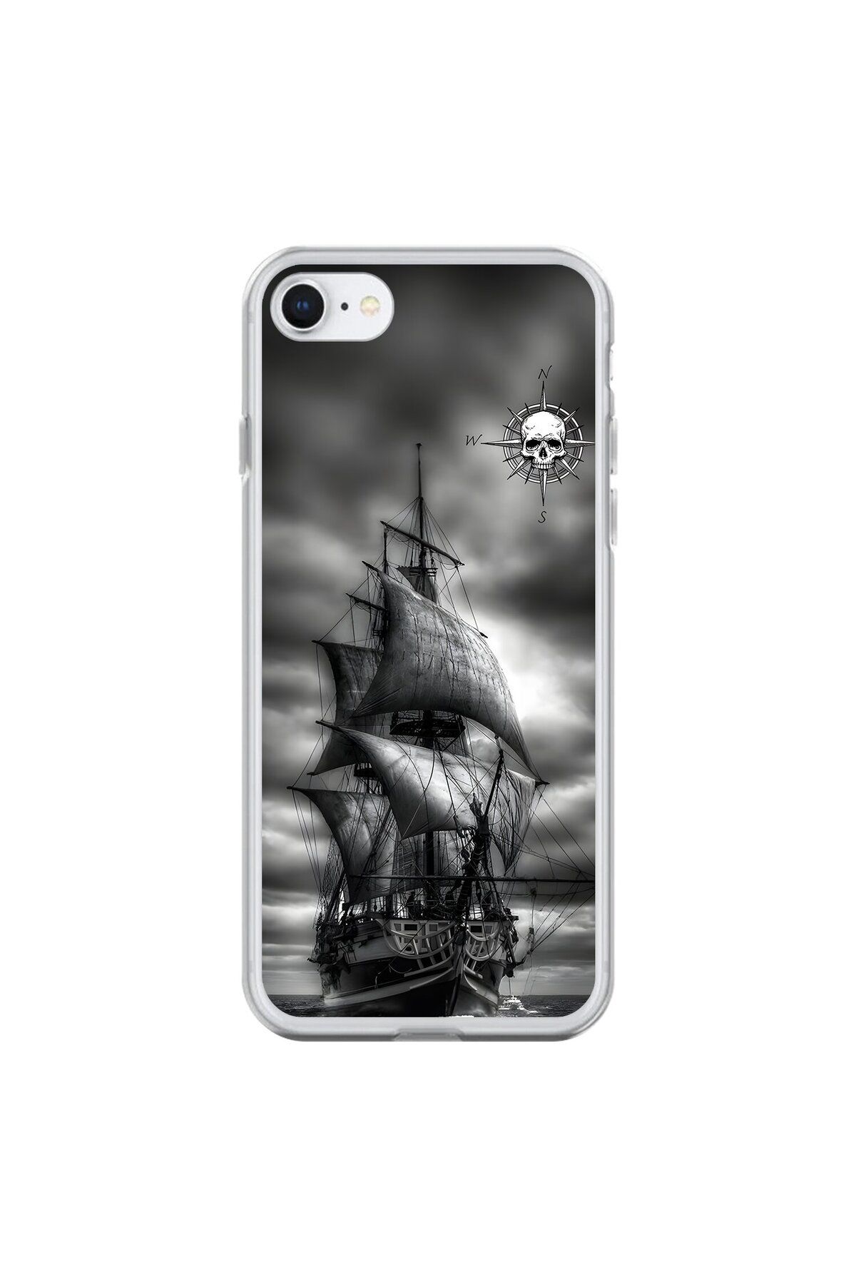 Dali Design iPhone 6 Uyumlu Şeffaf Kılıf Pirate 2 Tasarımlı