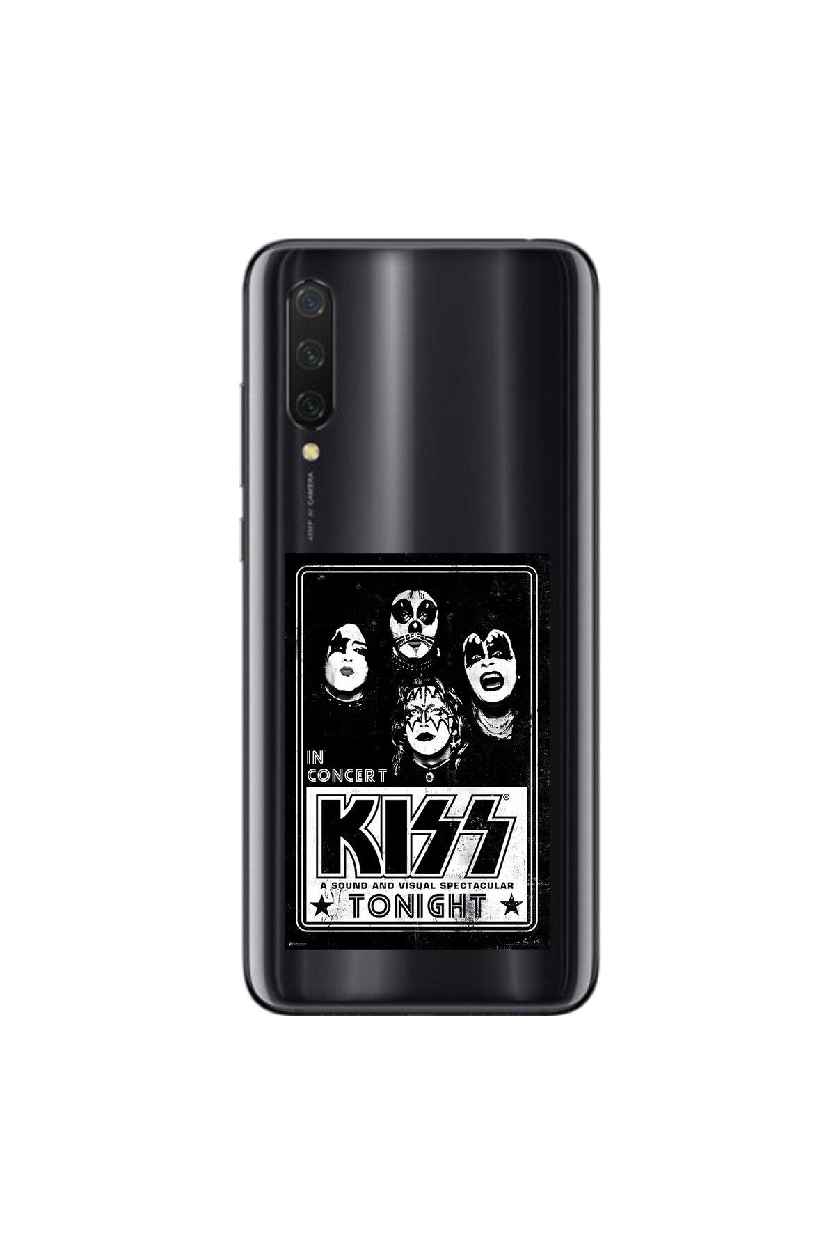Dali Design Xiaomi Mi 9 Lite Uyumlu Şeffaf Kılıf KiSS Tasarımlı