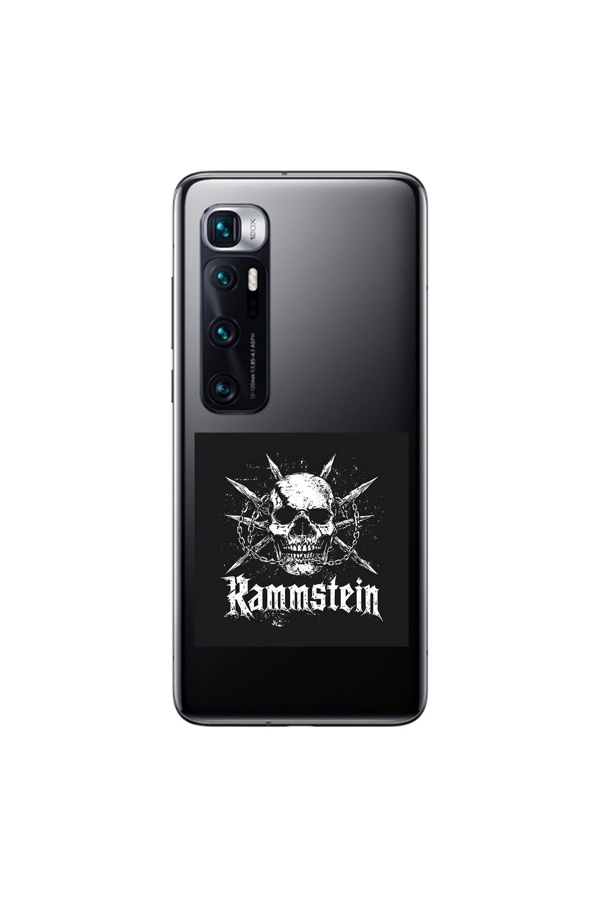 Dali Design Xiaomi Mi 10 Pro Uyumlu Şeffaf Kılıf Rammstein Tasarımlı