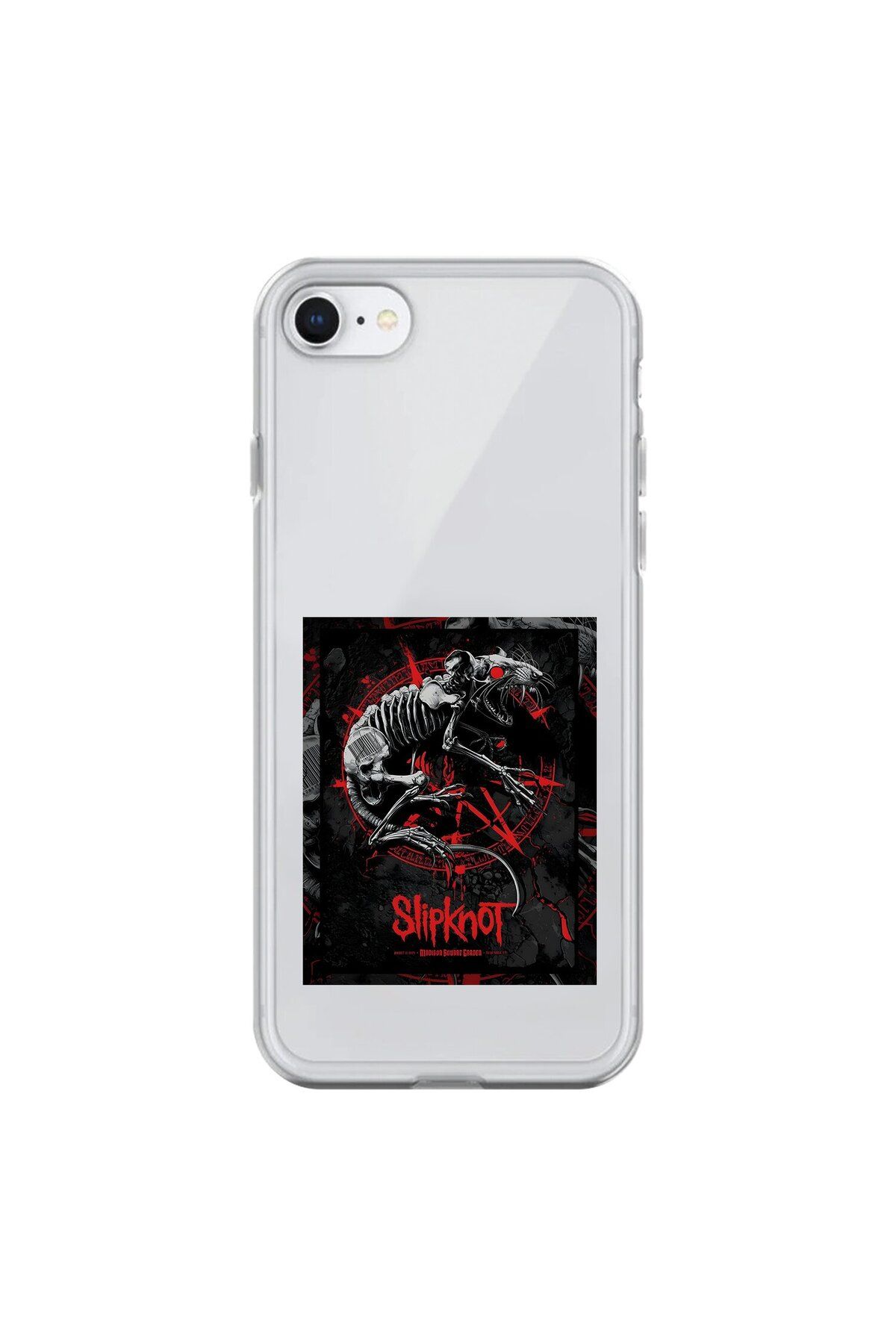 Dali Design iPhone 6 Uyumlu Şeffaf Kılıf Slipknot Tasarımlı