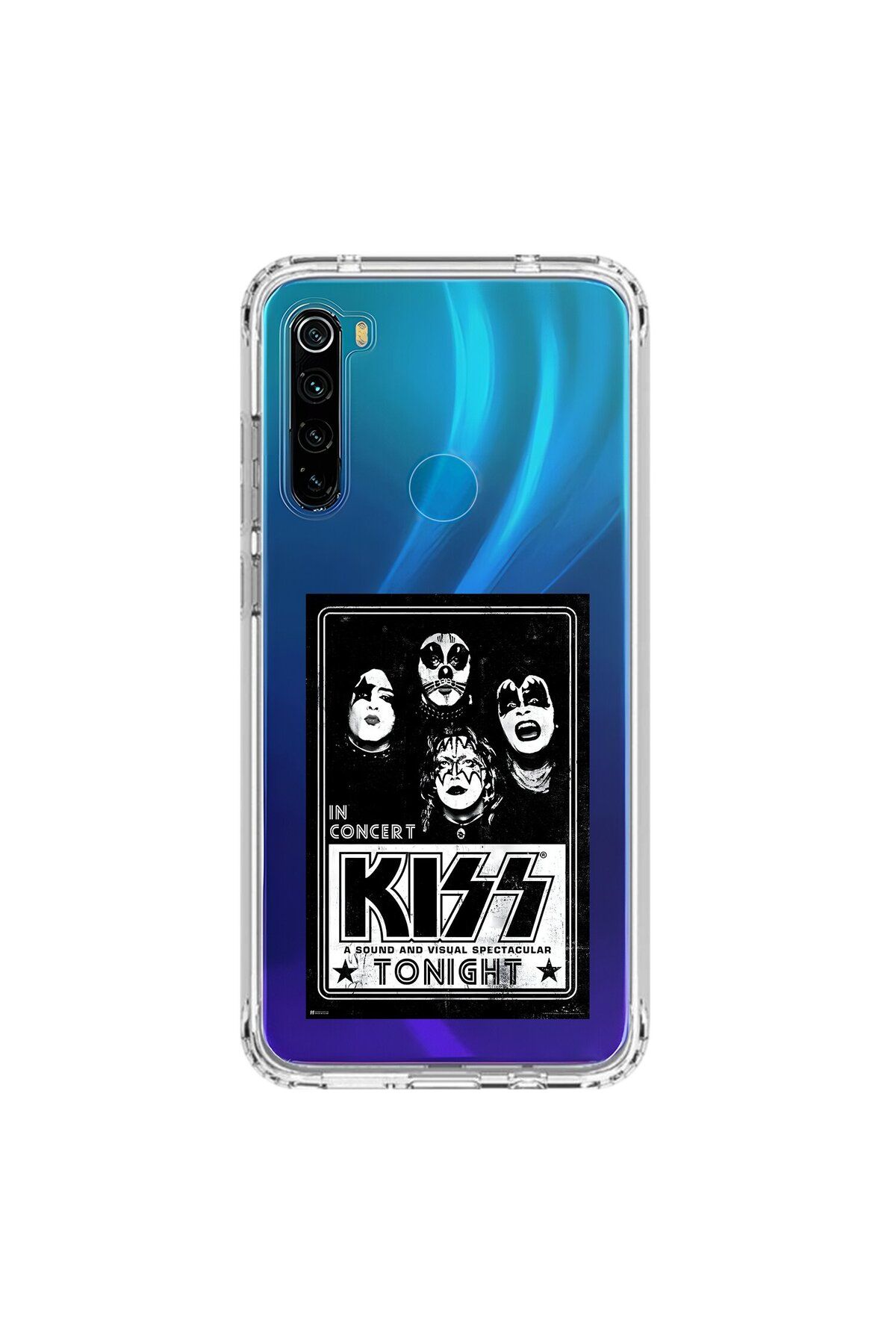 Dali Design Xiaomi Redmi Note 8 Uyumlu Şeffaf Kılıf KiSS Tasarımlı