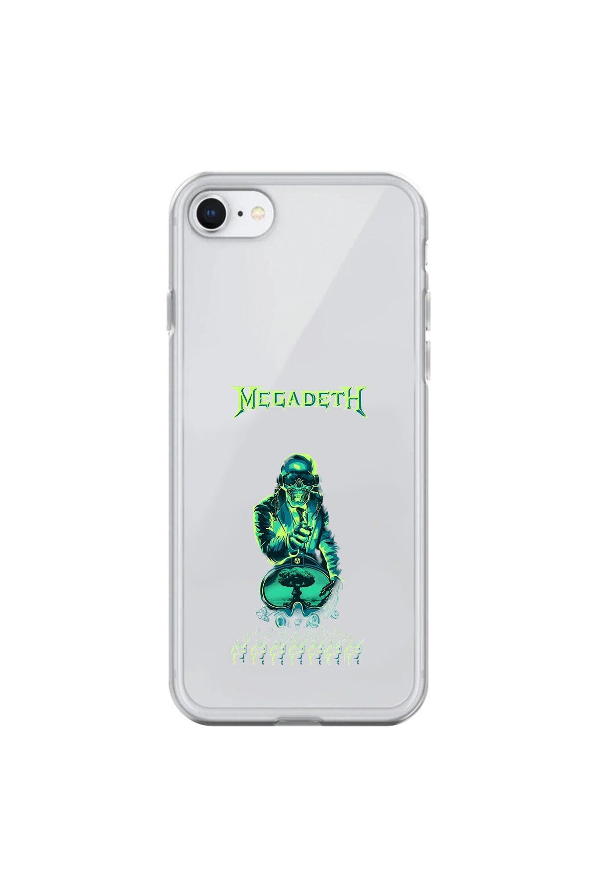 Dali Design iPhone 6 Uyumlu Şeffaf Kılıf Mega Death Tasarımlı