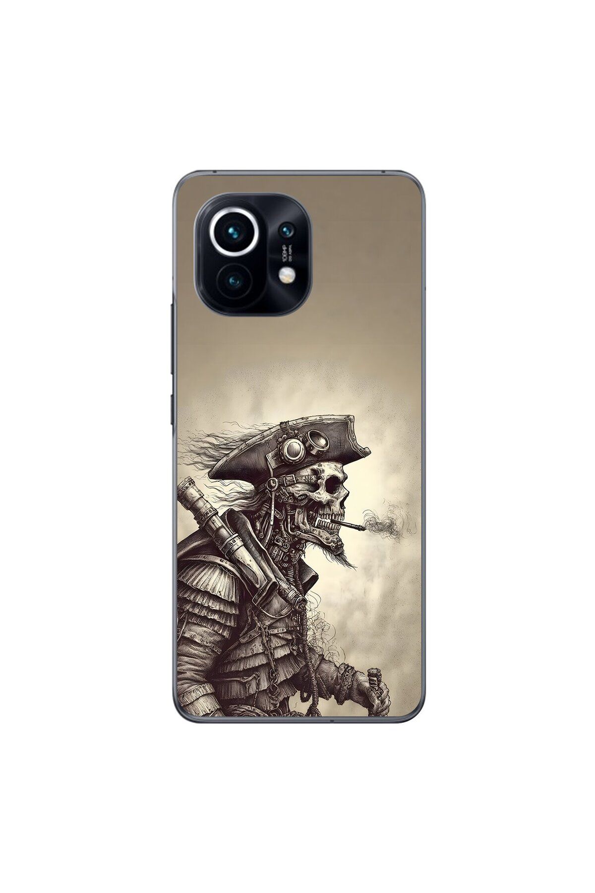 Dali Design Xiaomi Mi 11 Uyumlu Şeffaf Kılıf Pirate 1 Tasarımlı