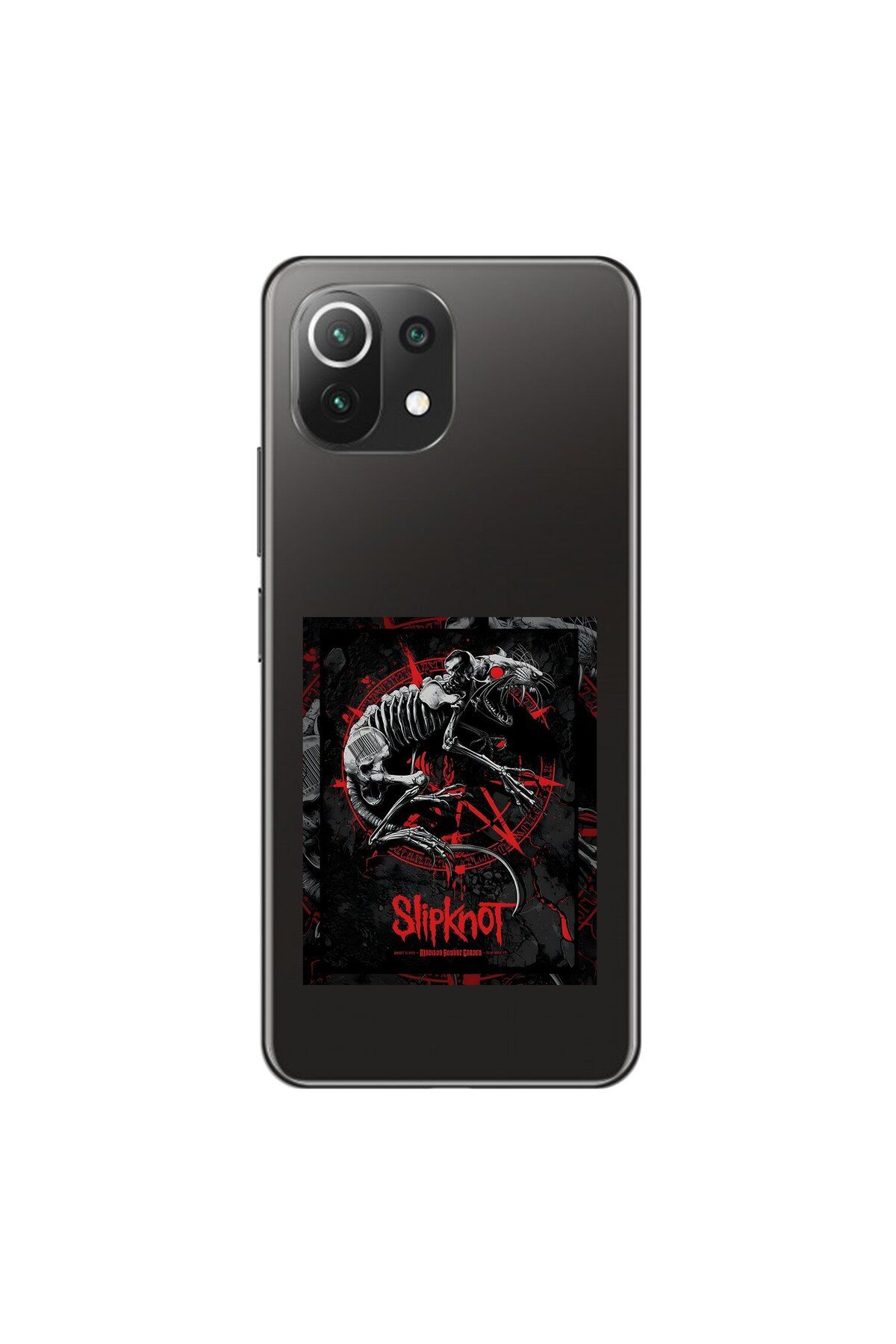 Dali Design Xiaomi Mi 11 Lite Uyumlu Şeffaf Kılıf Slipknot Tasarımlı