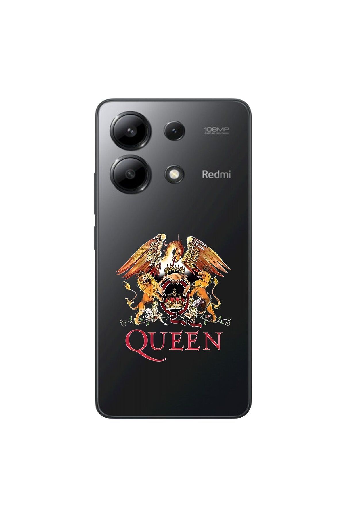 Dali Design Xiaomi Redmi Note 13 Uyumlu Şeffaf Kılıf Queen Tasarımlı