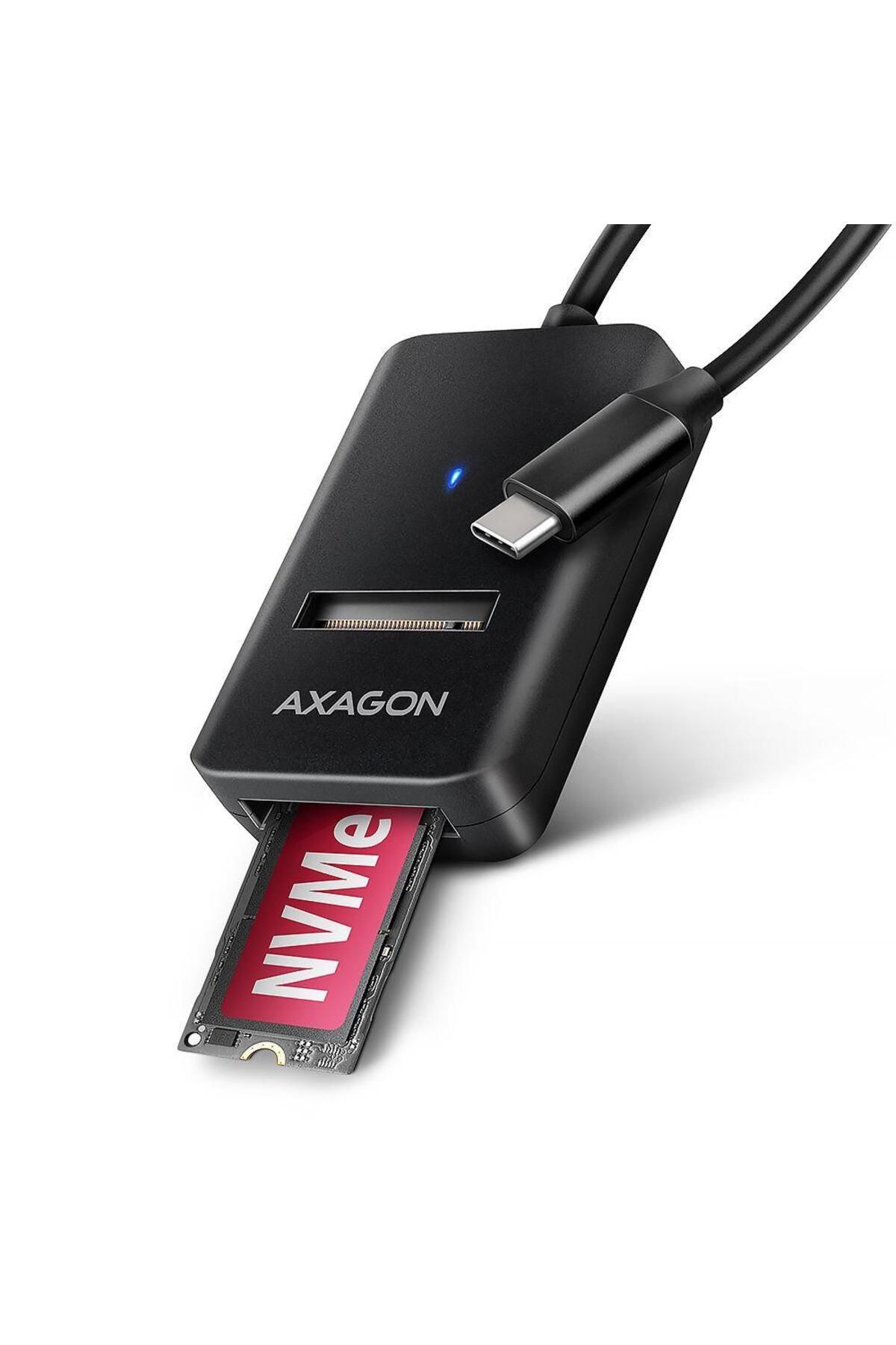 Axagon-Adaptor SSD M.2 NVMe SATA, Axagon ADM2-CM, USB Tip-C 1