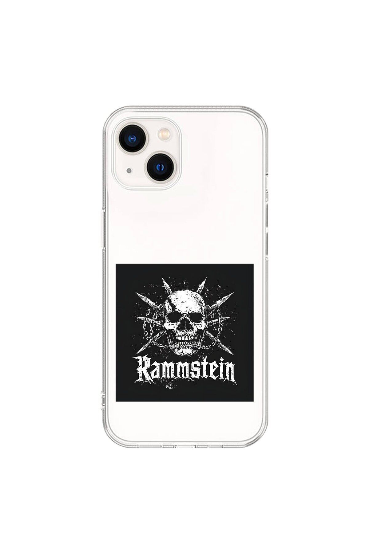 Dali Design iPhone 13 Mini Uyumlu Şeffaf Kılıf Rammstein Tasarımlı